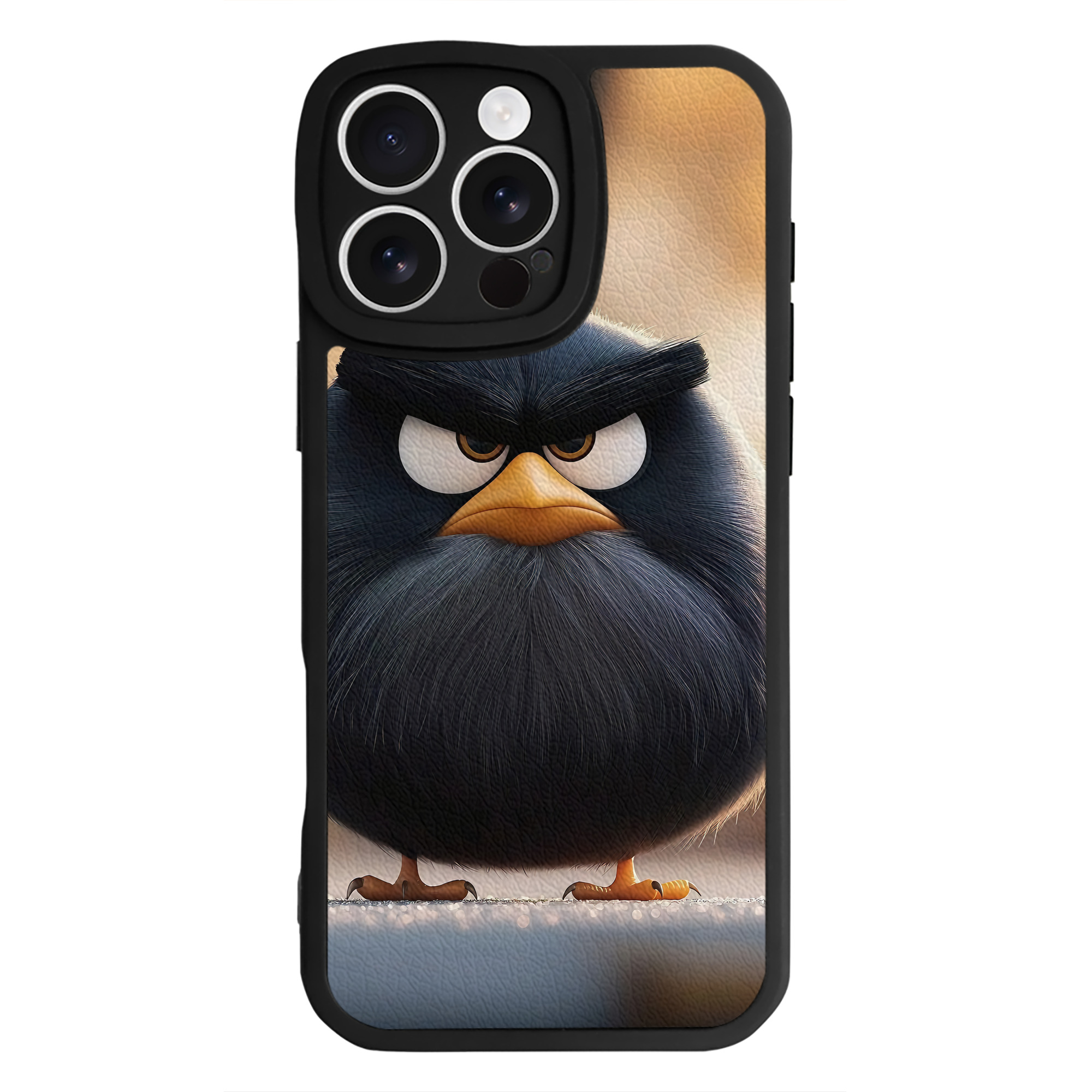 （画像用） Angry Birds アングリーバード 【iPhone 16シリーズ対応】シリコンスマホケース（レザー調） 材質：シリコン